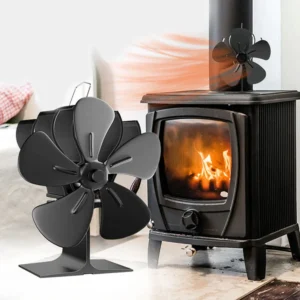 Heat Powered Wood Stove Fan for Wood/Log Burner/Fireplace/Heater