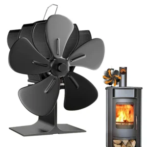 Heat Powered Wood Stove Fan for Wood/Log Burner/Fireplace/Heater